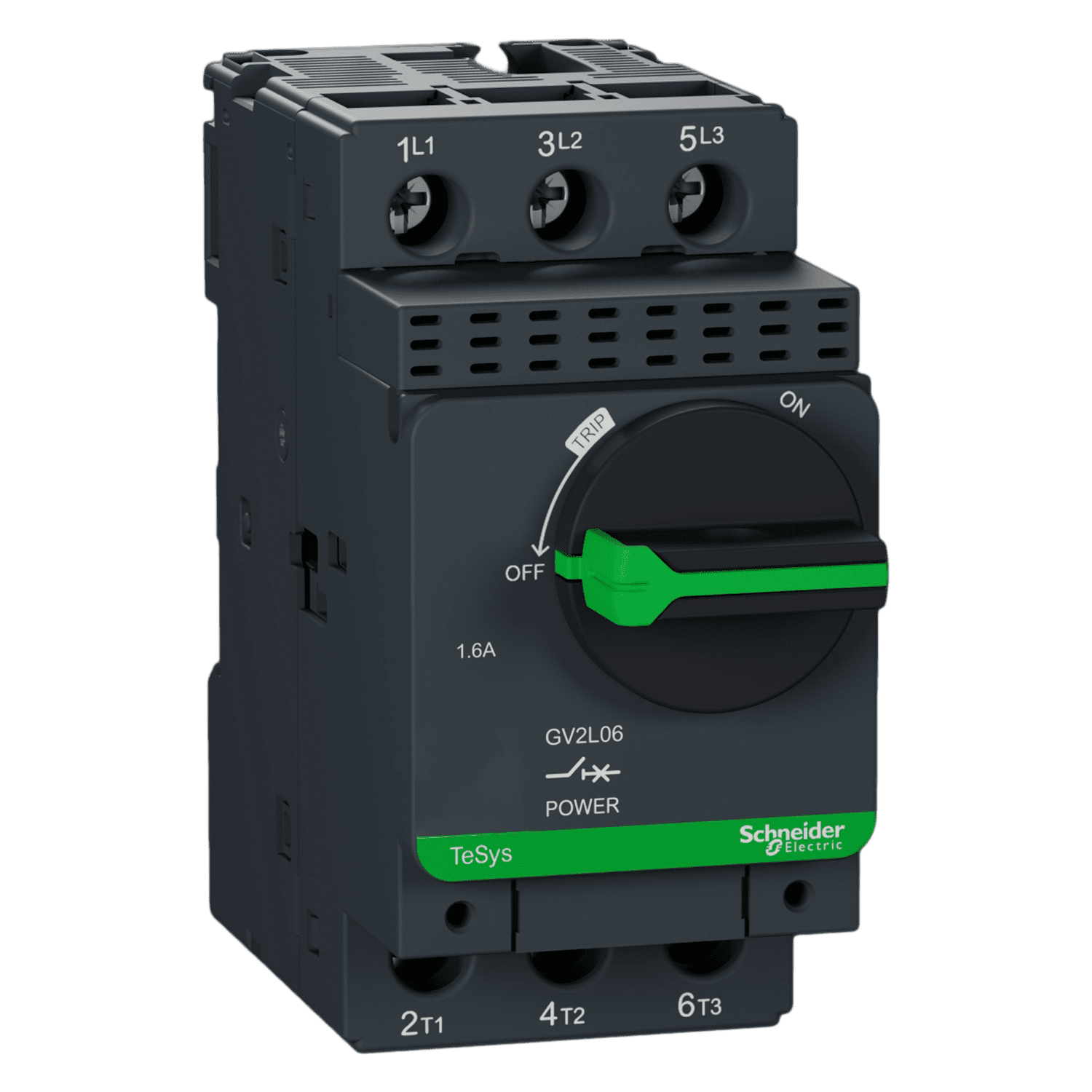 Guardamotor Magnético GV2 3P 1,6A 100kA Schneider Electric