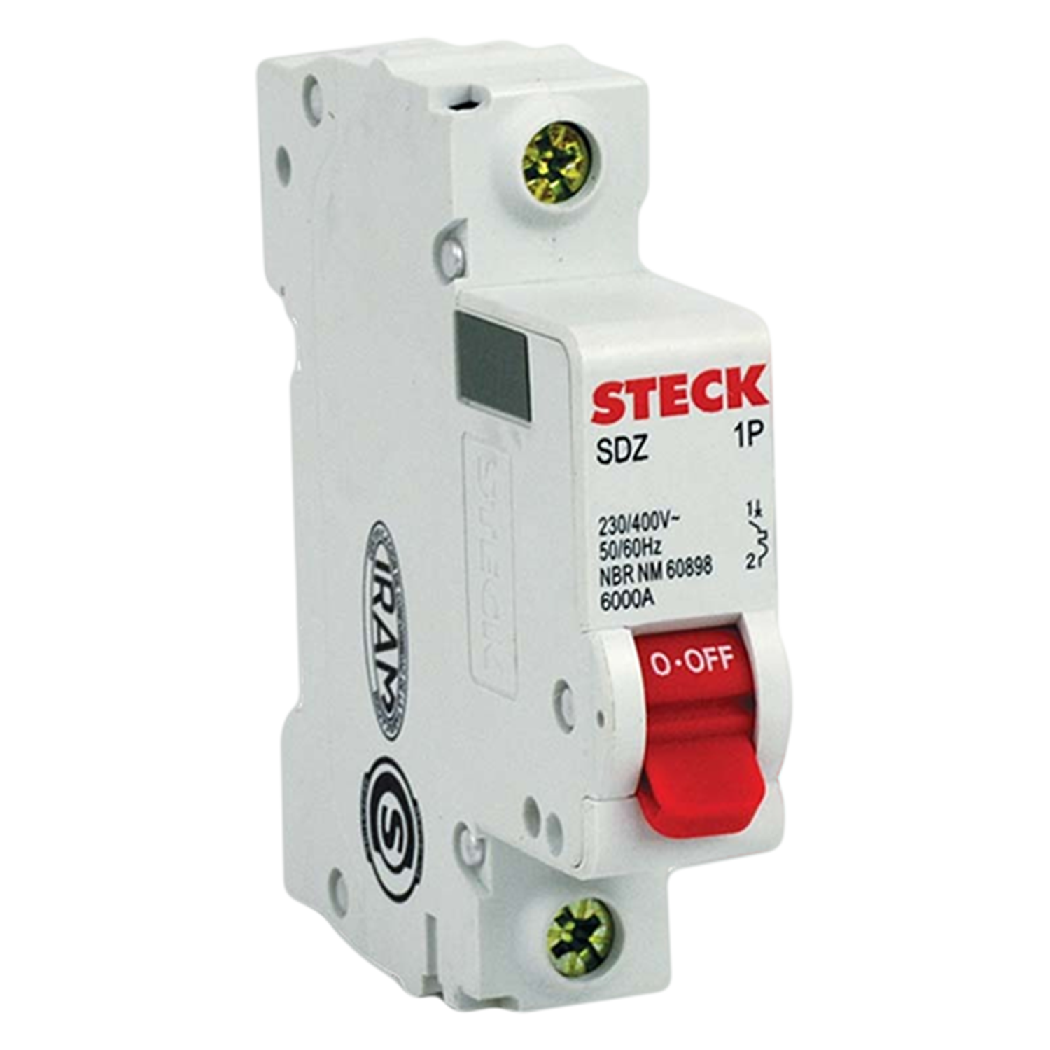Interruptor Termomagnético SDZD61 1x6A 6KA Curva C Steck Electric