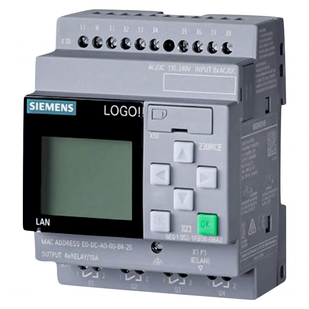 [37481] LOGO! 8.4 230RCE-230VCA-8DI+4DO - ETH+SD MQTT 6ED1052-1FB08-0BA2