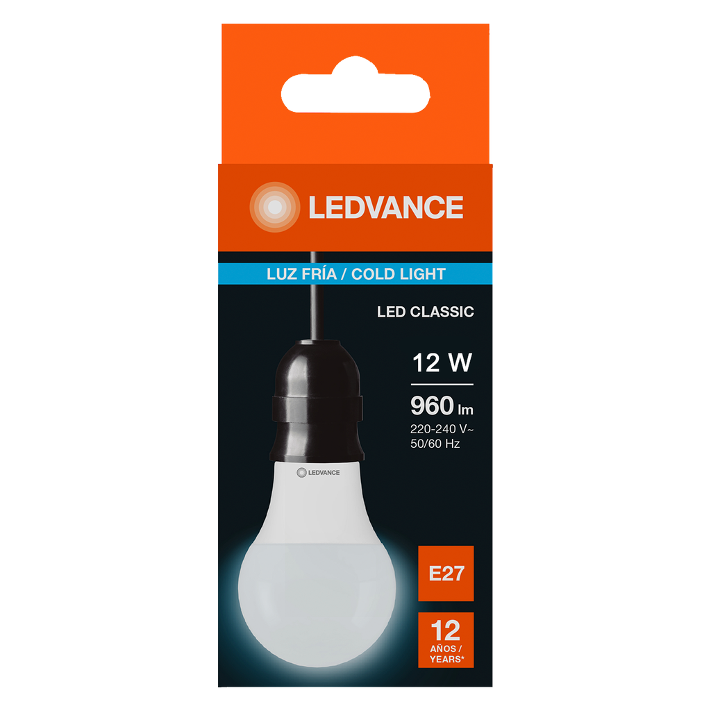[36536] Lampara Led A60 12W Luz Día E27 960lm Ledvance