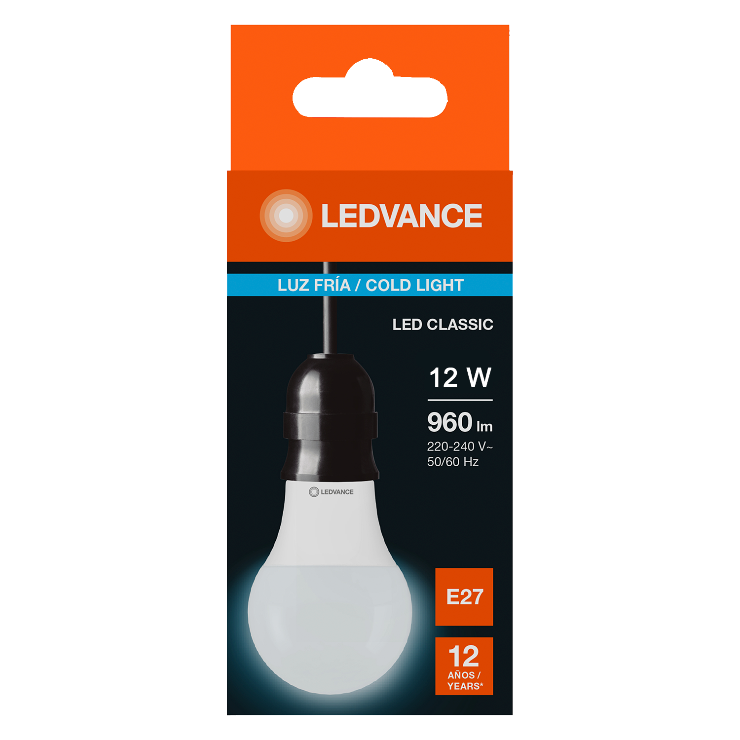 Lampara Led A60 12W Luz Día E27 960lm Ledvance