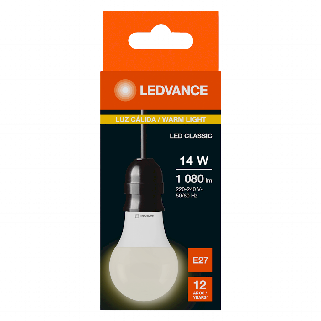 [36537] LAMPARA LED A60 14W LUZ CALIDA E27 1080lm 7023452