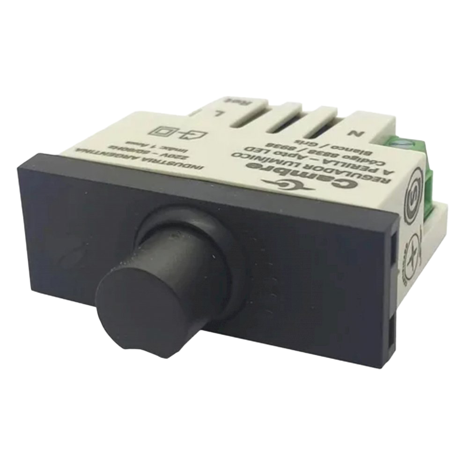 [37941] Dimmer Luminico C/Perilla Apto P/Led Gris Cambre