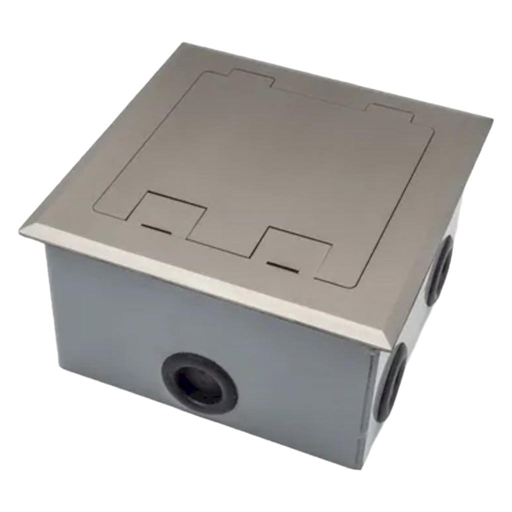 [37943] Caja P/4 Módulos Cuadrada Acero Inoxidable Cambre