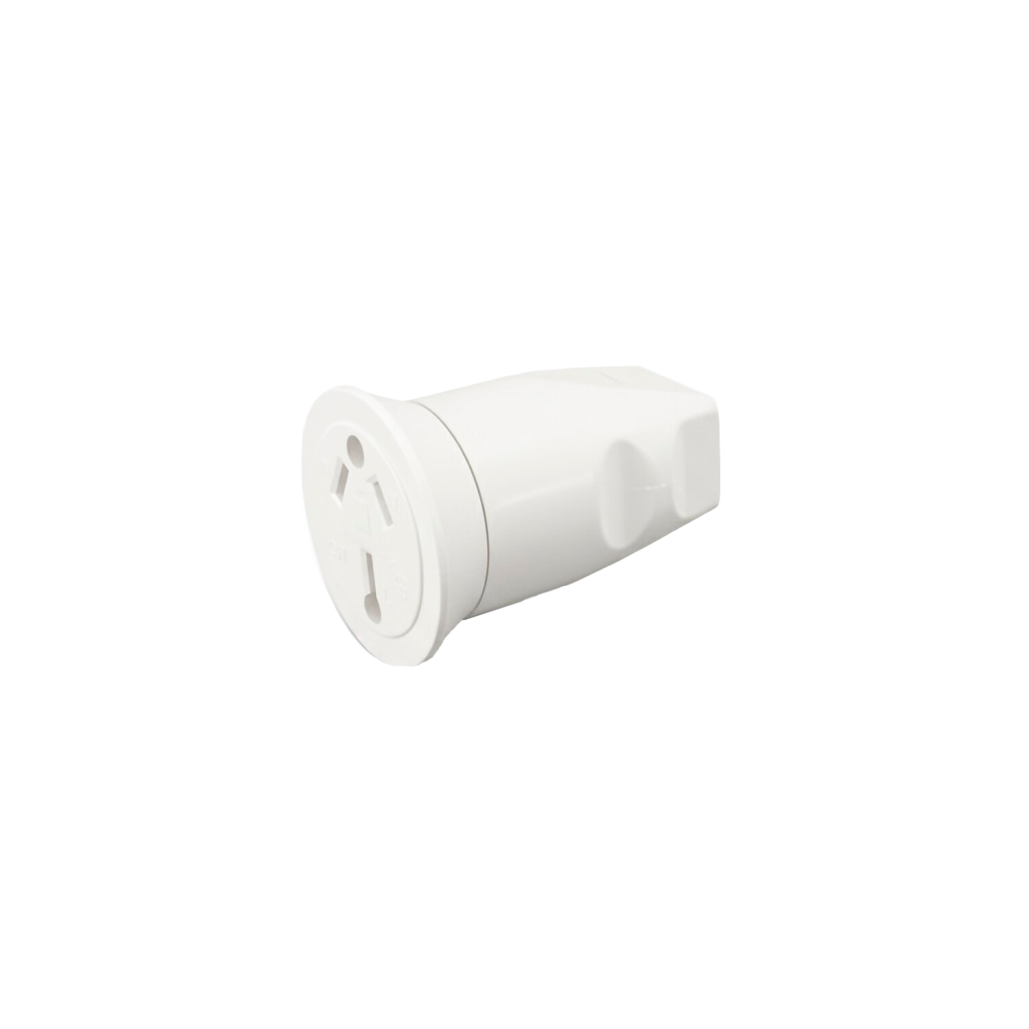 [30742] Ficha Hembra Bipolar 10A C/Tierra Blanco Salida Posterior Cambre