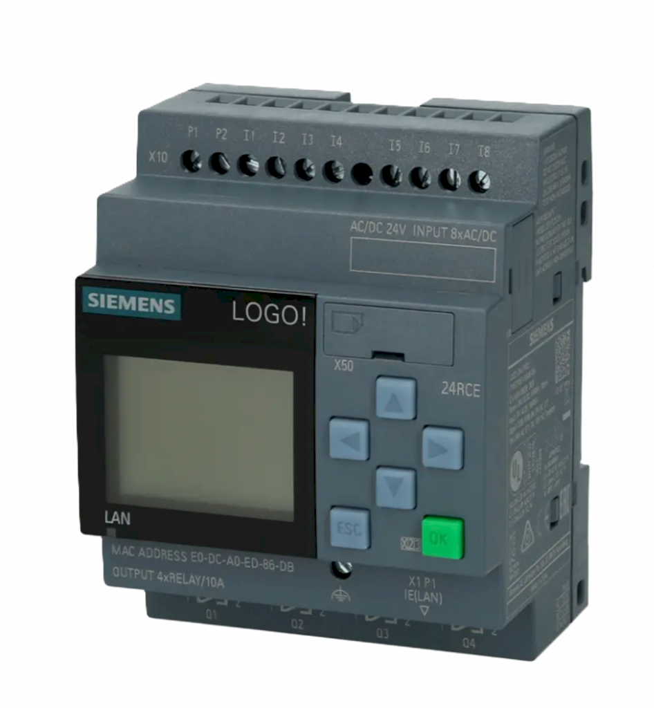[37482] LOGO! 8.4 24RCE -24AC/DC - 8DI+4DO - ETH+SD MQTT 6ED1052-1HB08-0BA2
