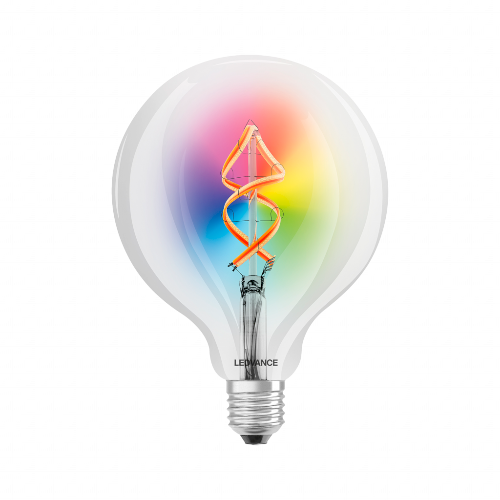 Lampara Led Smart Wifi RGBW 6W Fil Globe E27 500lm Ledvance