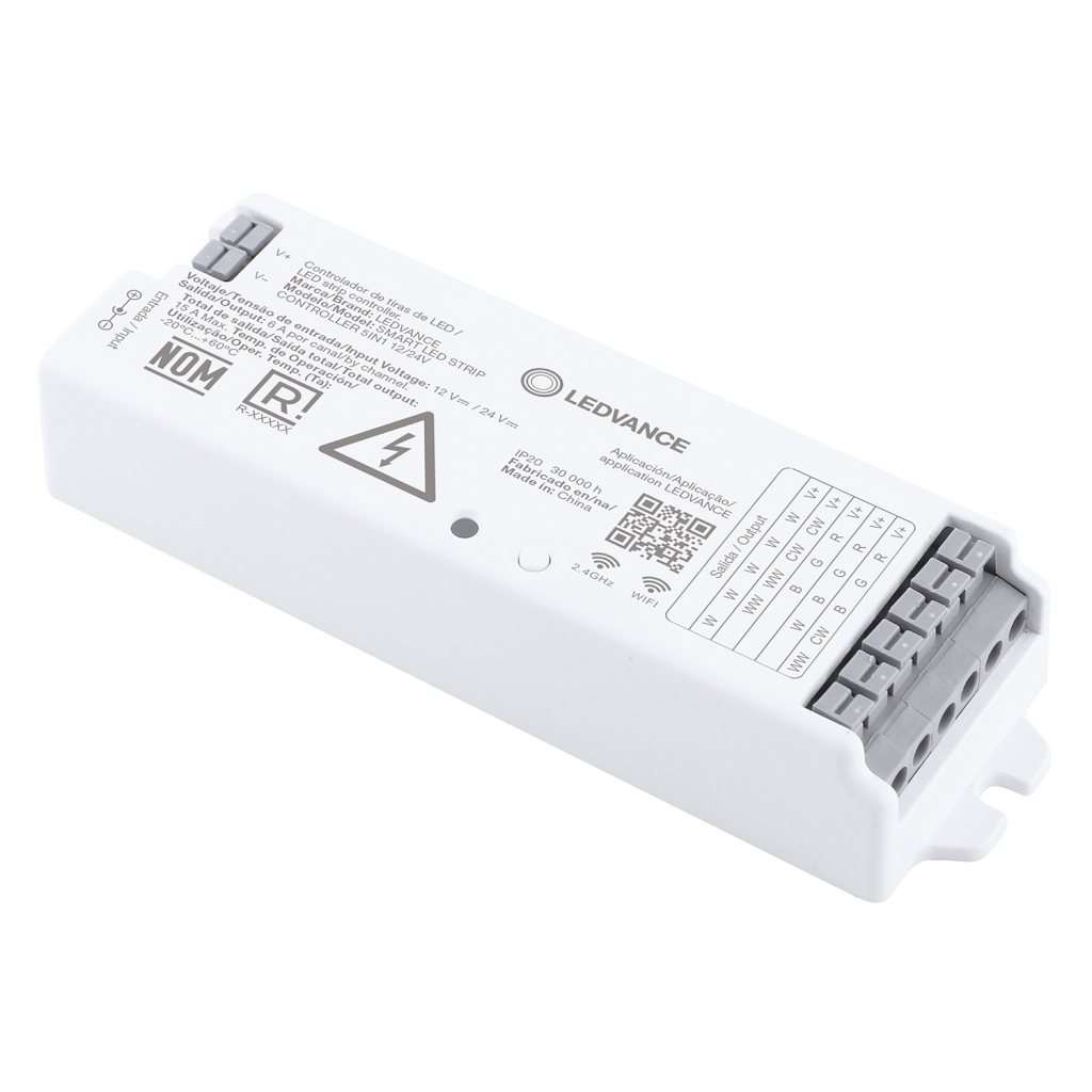[37692] Controlador Wifi P/Tira LED Plástico 12/24VCC Sobreponer/Empotrar Ledvance