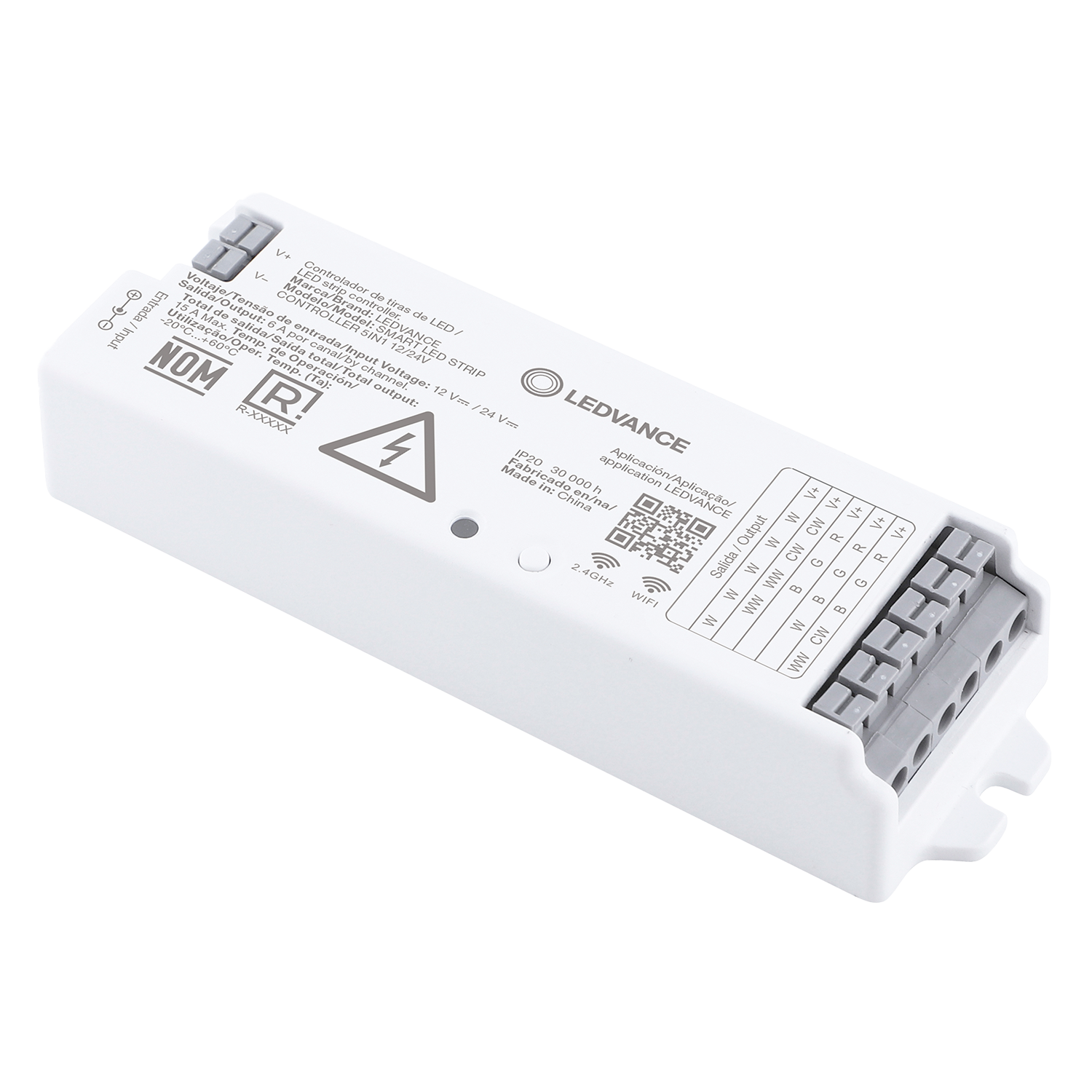 Controlador Wifi P/Tira LED Plástico 12/24VCC Sobreponer/Empotrar Ledvance