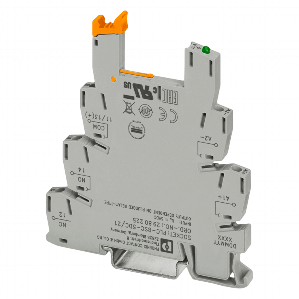 BORNE DE BASE PLC 6,2mm TORNILLO 5VDC PLC-BSC- 5DC/21