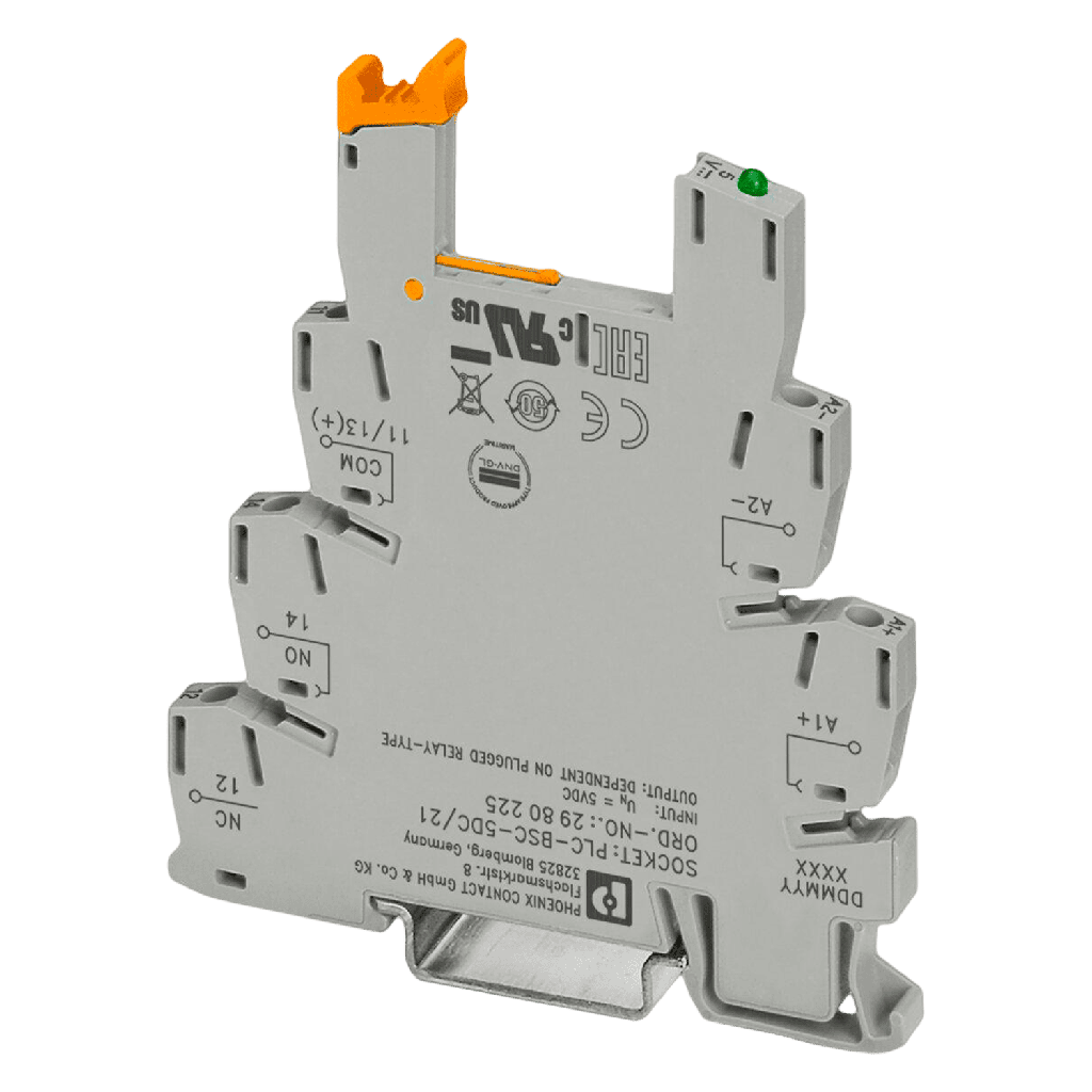 [26291] Borne Base P/Relé PLC Interface 6,2mm 5VCC Tornillo Phoenix Contact