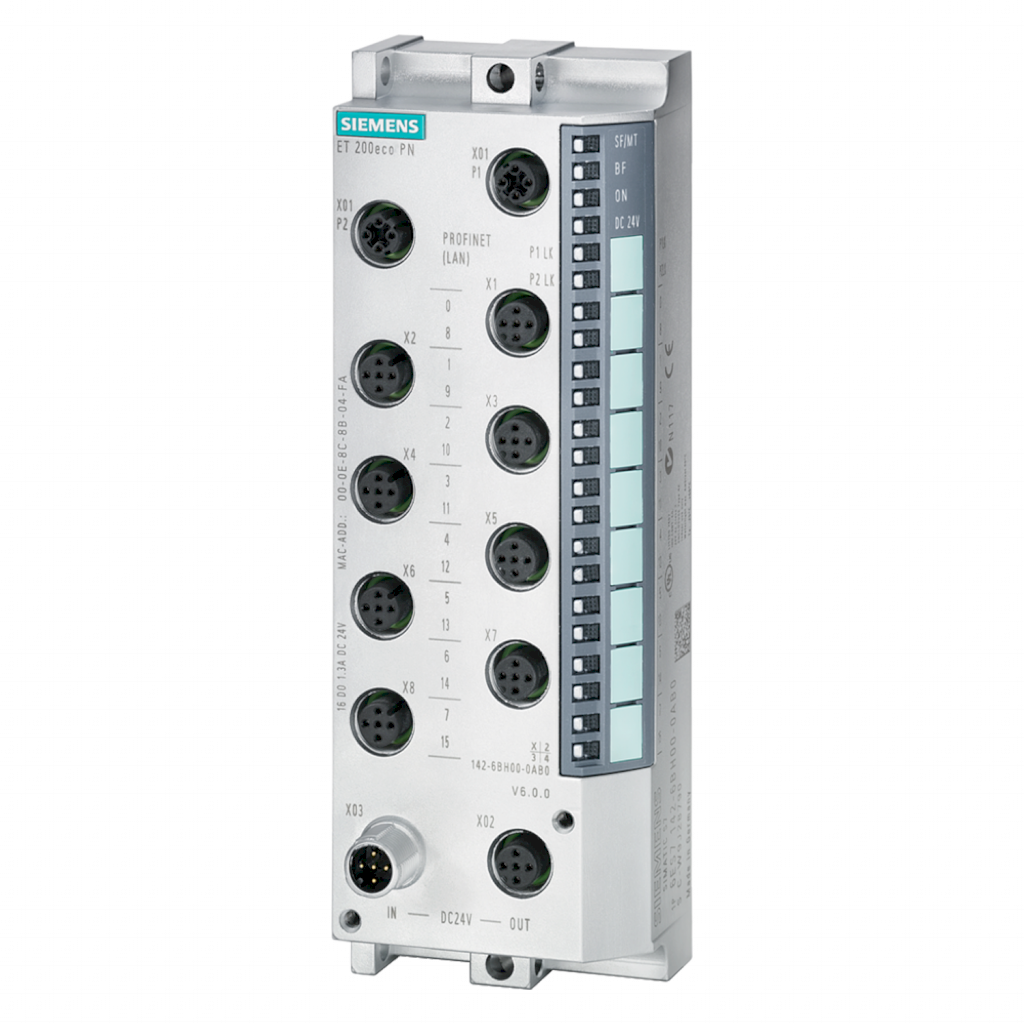 MODULO ET200 ECO PN, 8ED x M12 24Vcc IP67 6ES7141-6BG00-0AB0