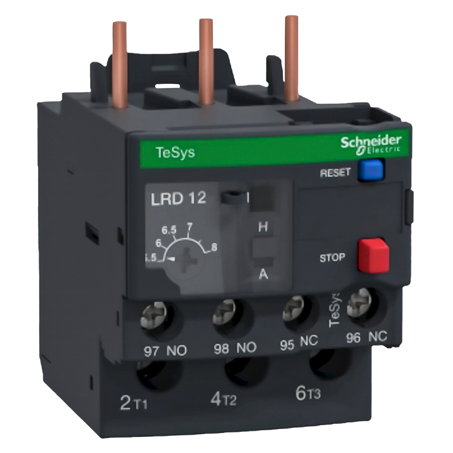 Relé Térmico 3P 400VCA 8A Rango Ajuste 5,5-8A Protección T Schneider Electric