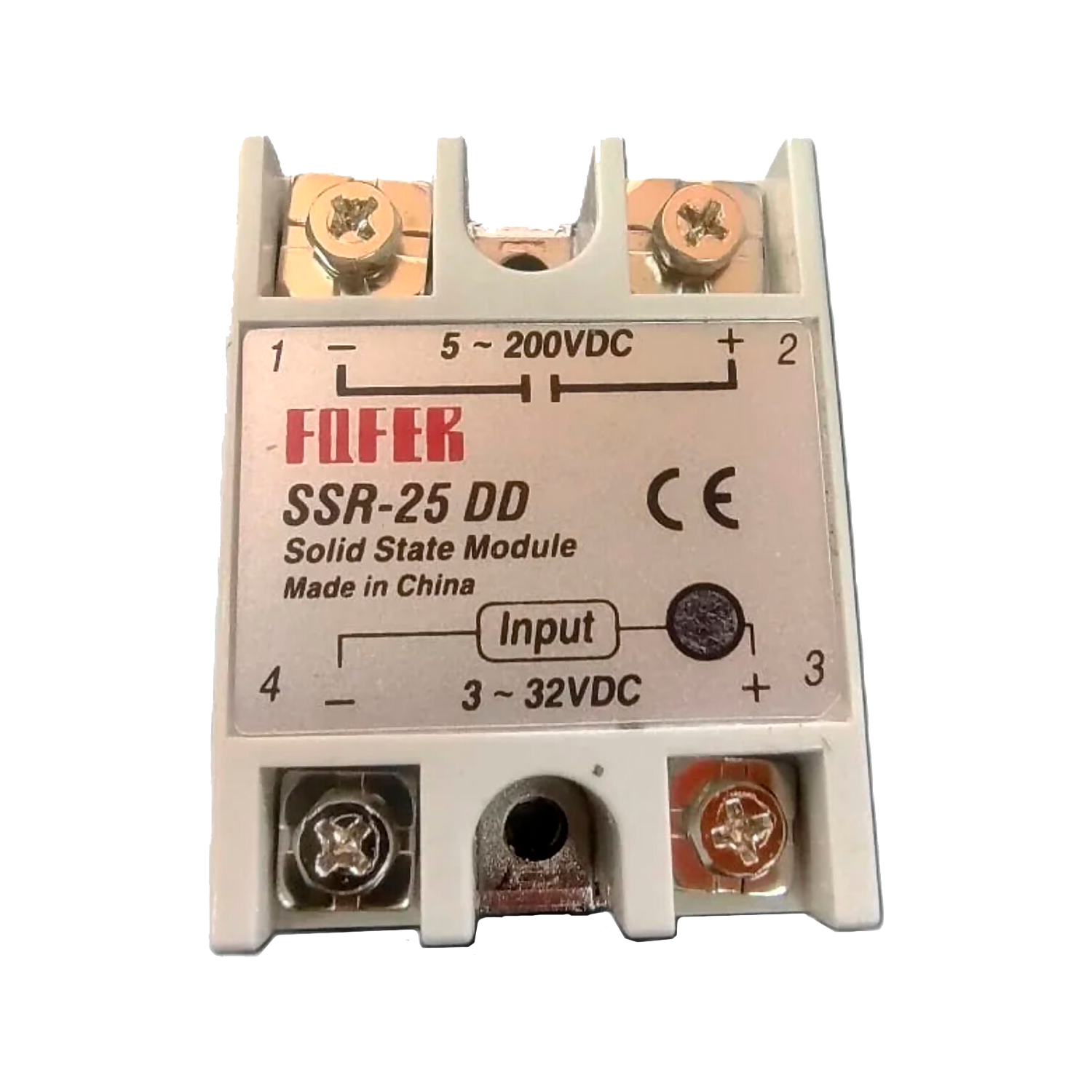 Relé de Estado Sólido Com: 3-32VCC 25A Serv: 5-60VCA Electronica