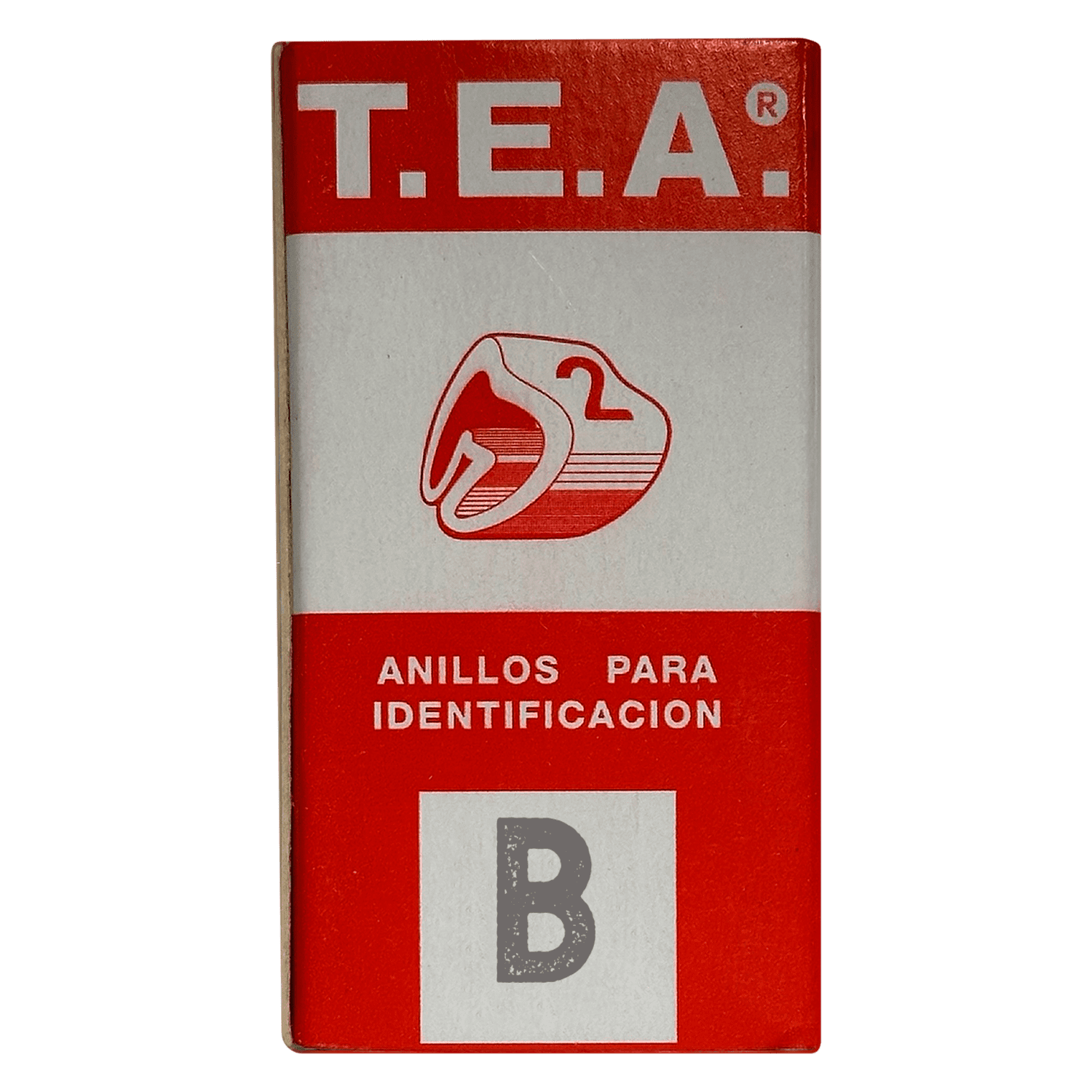 [14211] Anillos Identificadores Amarillo Letra B Tea