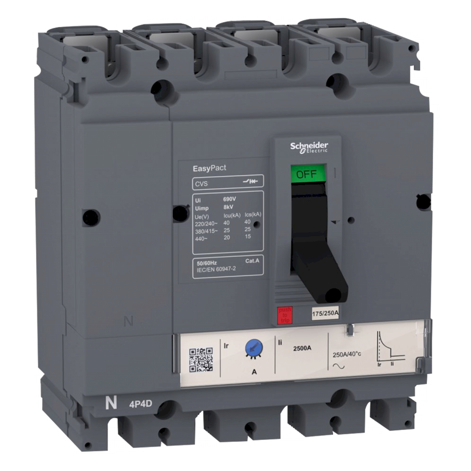 Interr. CSV100B 4P 50A 440VCA Schneider Electric