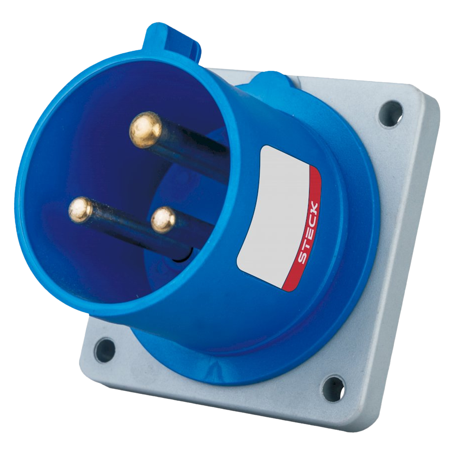 [37051] Ficha Ind. Embutir Fija Triton 16A 2P+T 220V IP44 Steck Electric