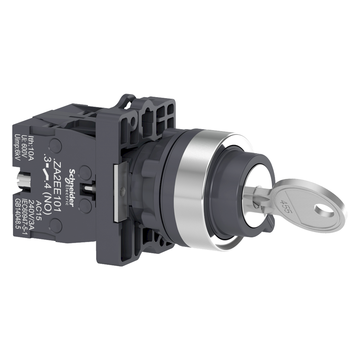 [26022] Cerradura XA2 Plástico 3 Posiciones 2NA C/Retencion Schneider Electric