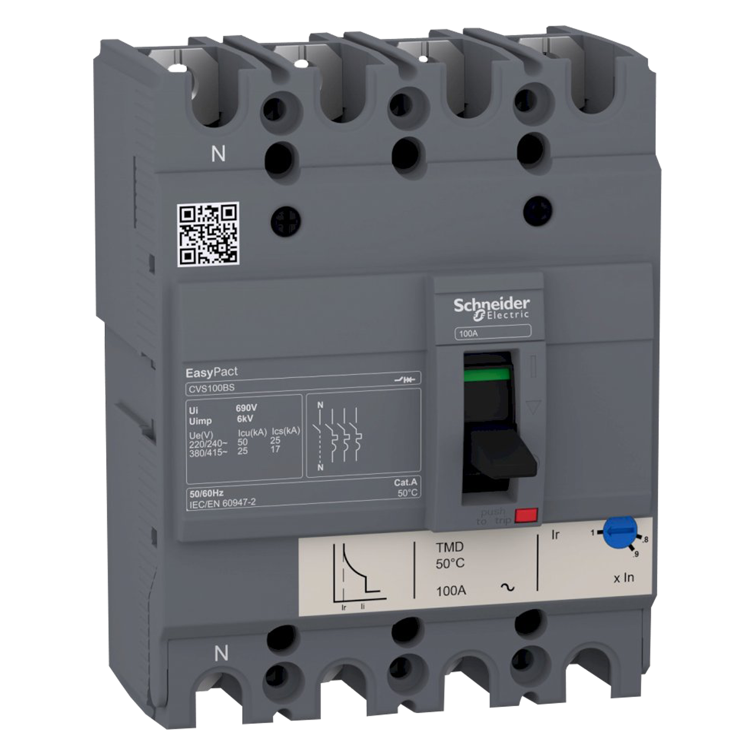 [28011] Interr. CVS160F 4P 160A 440VCA Schneider Electric
