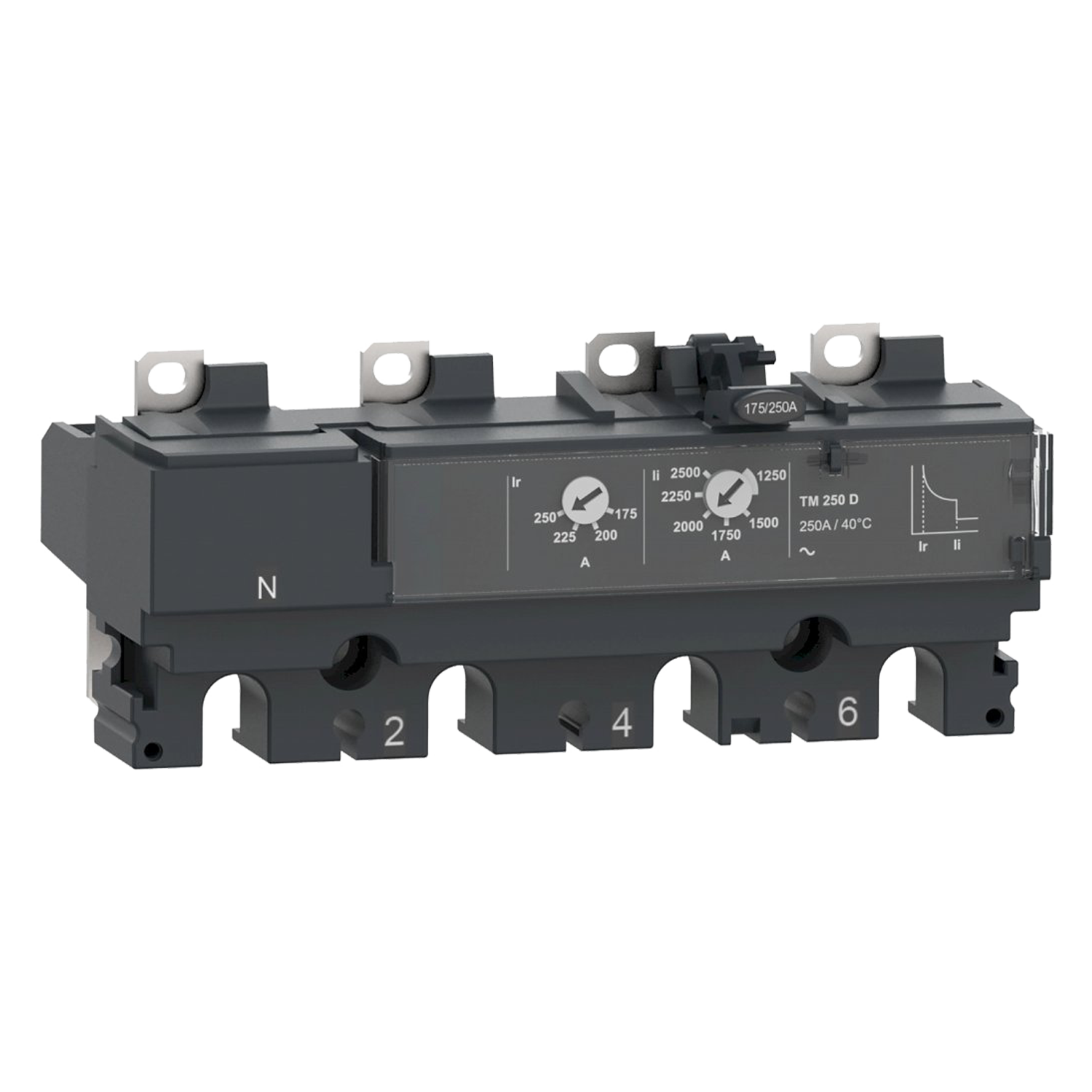 [35395] Relé Compact NSX(100 a 250) Unidad de Disparo Termomagnética Regulable Hasta 690VCA 200A Schneider Electric