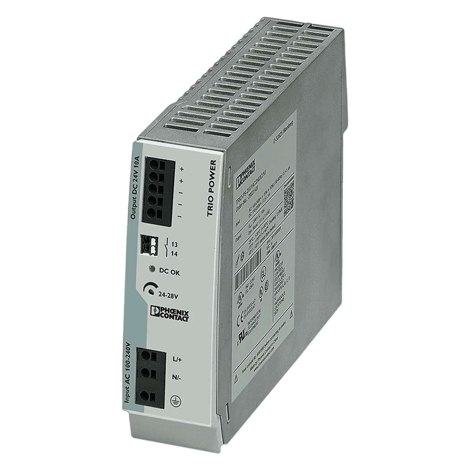 Fuente Monofasica E:220V S:24VCC 10A Push-In Phoenix Contact