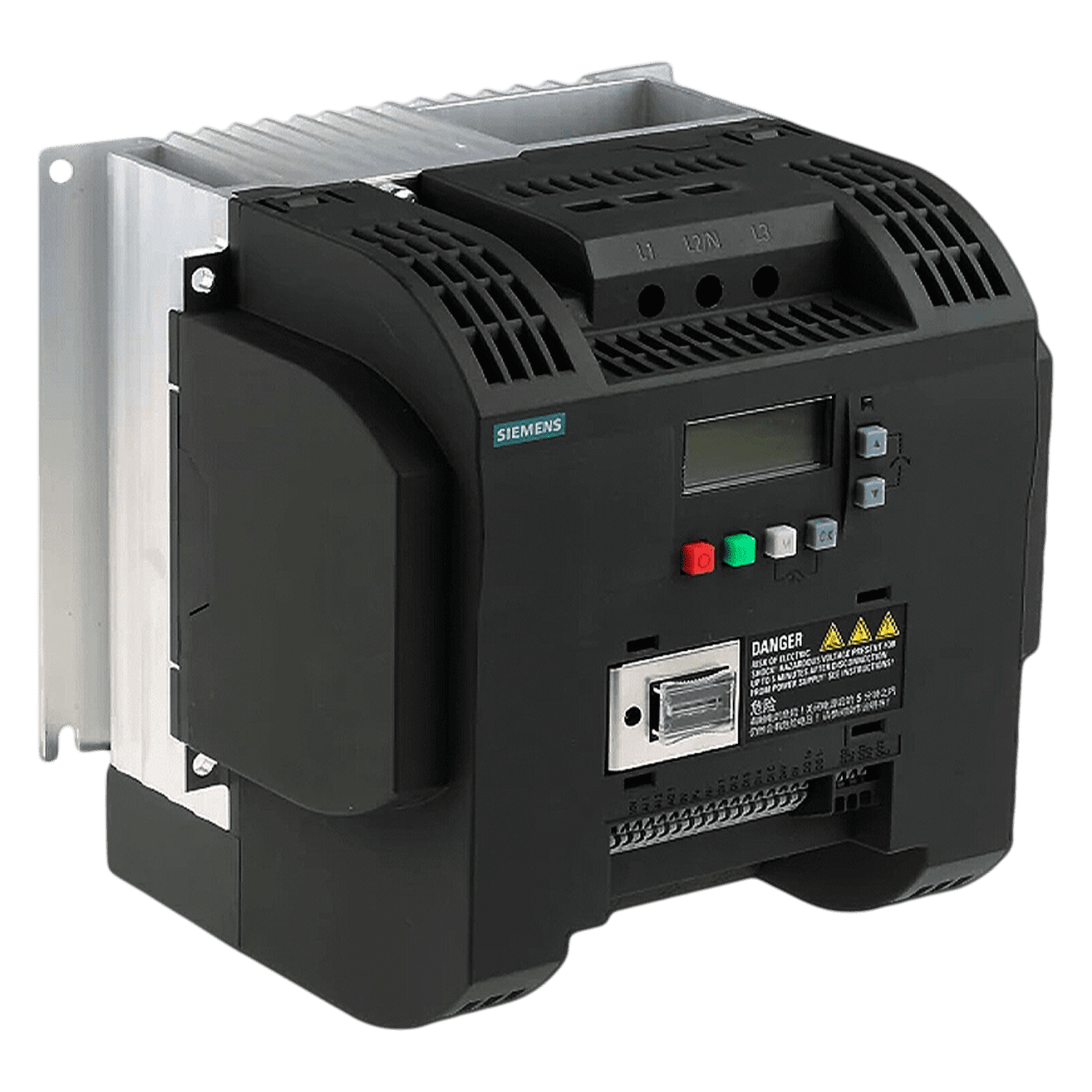 Variador V20 400VCA LO: 5,5kW/7,5HP HO: 5,5kW/7,5HP C/Filtro USS/MPB RTU Siemens