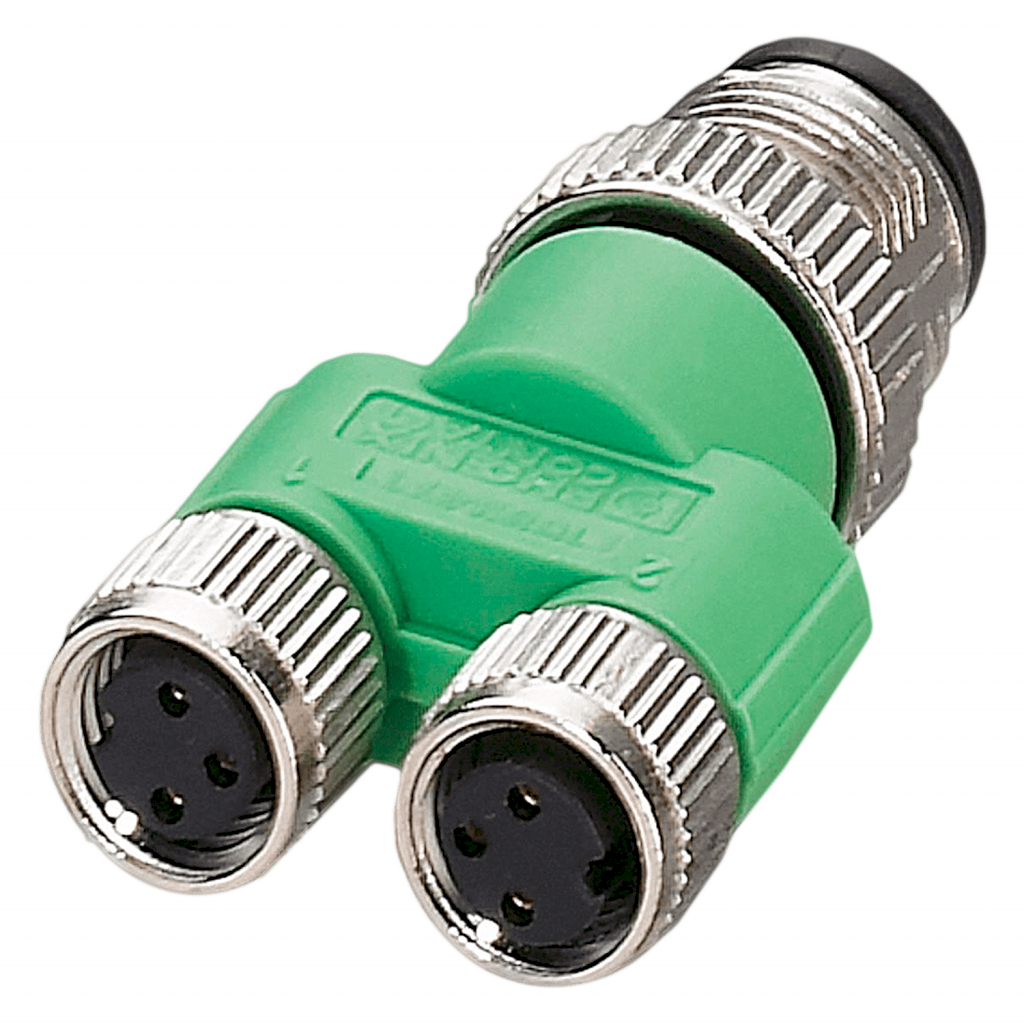 [16664] Repartidor en Y M12 a M8 4 Polos Hembra Phoenix Contact