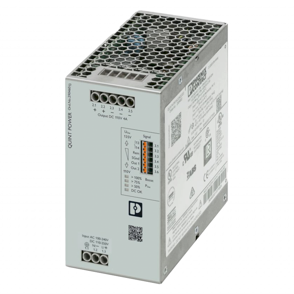 [25744] Fuente Monofásica Quint E:220V S:110VCC 4A Phoenix Contact