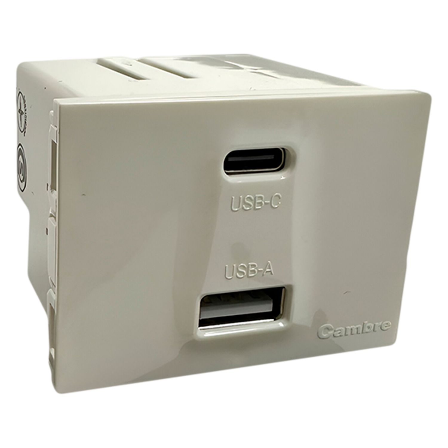 Módulo 2 Toma USB Tipo "A" y "C" 2 Múdulo Ocupado 5A Blanco Cambre
