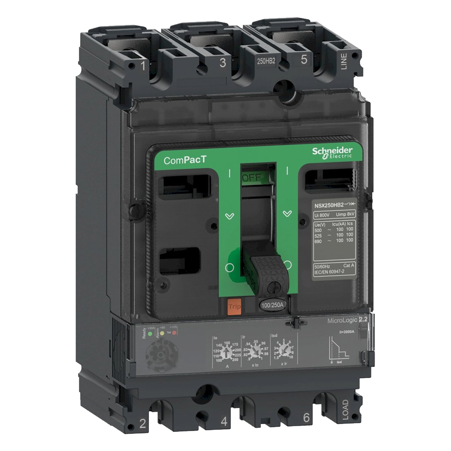 Interr. NSX100F 3P 100A 380-415VCA Schneider Electric