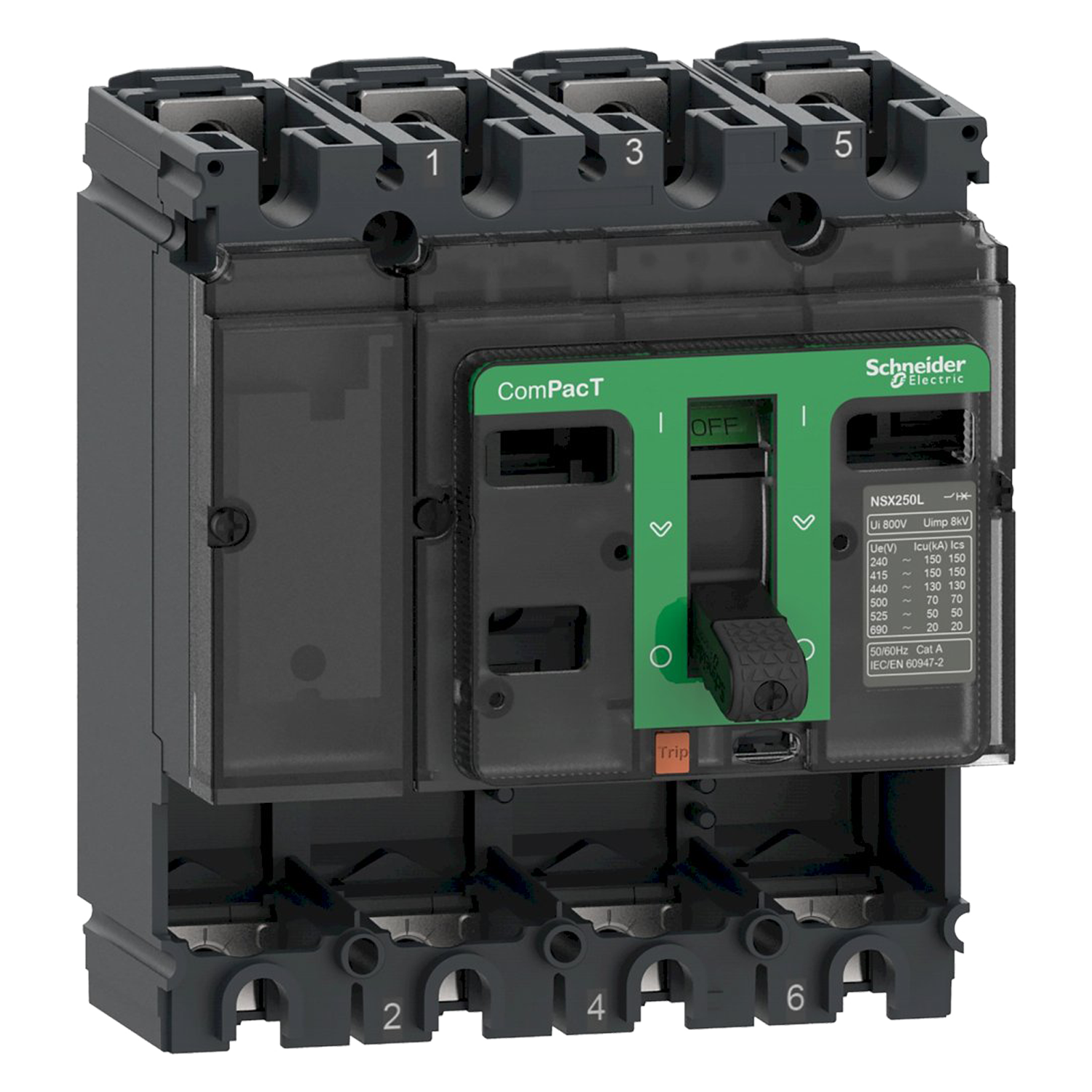 [35368] Interr. NSX250F 4P 250A 690VCA Schneider Electric