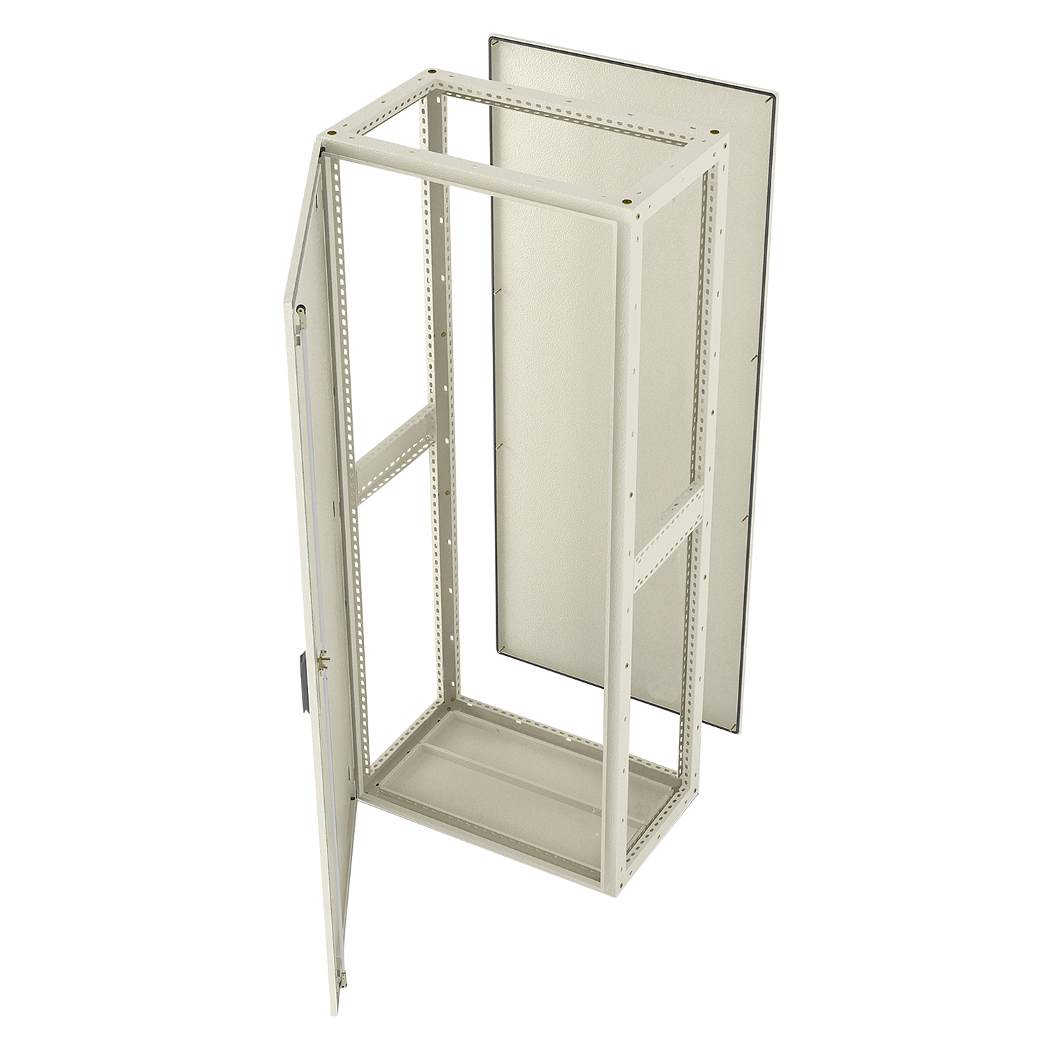 [33775] Armario Chapa Doble Decapado 900x1800x450 S/Placa S/Laterales C/Puerta Beige Ral 7032 Genrod