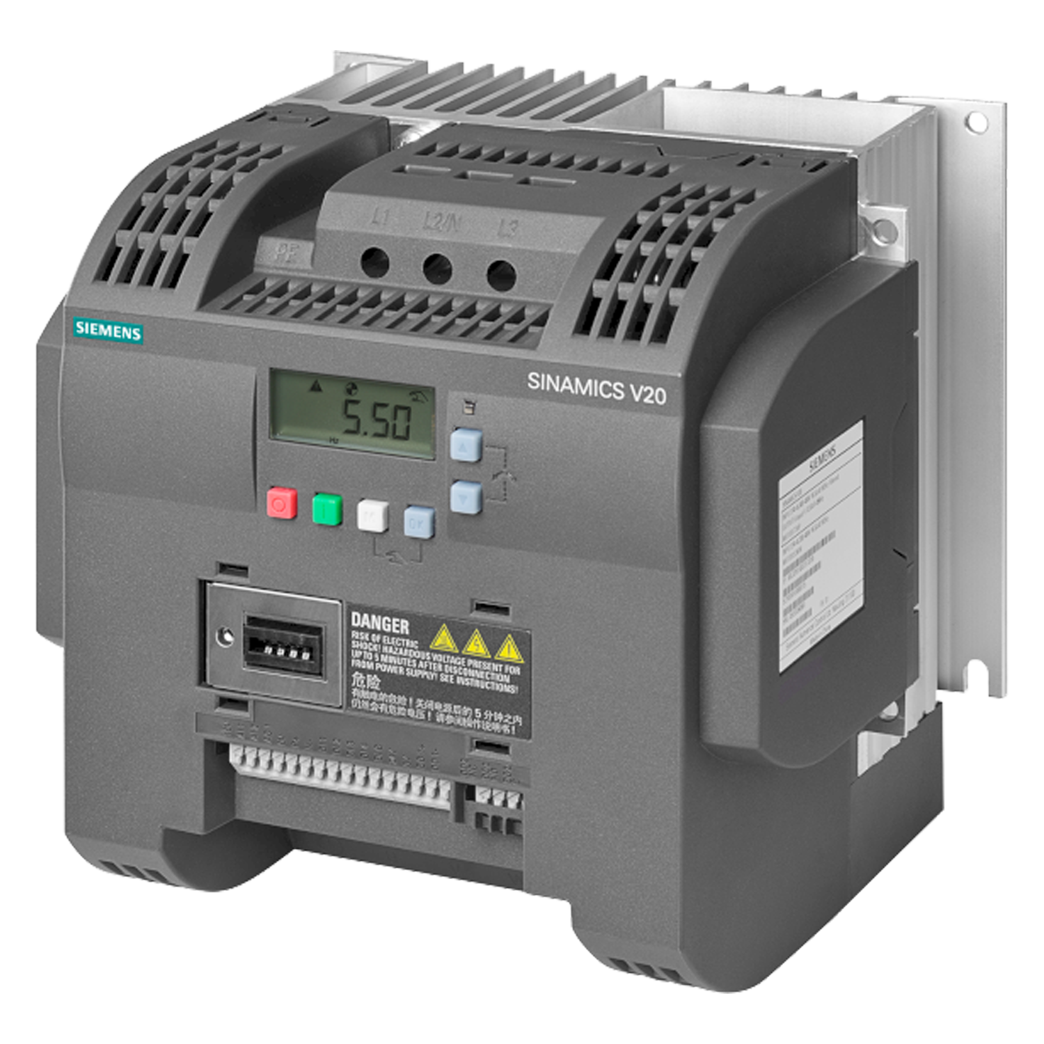 [20174] Variador V20 240VCA 2,2kW/3HP S/Filtro RTU/USS Siemens