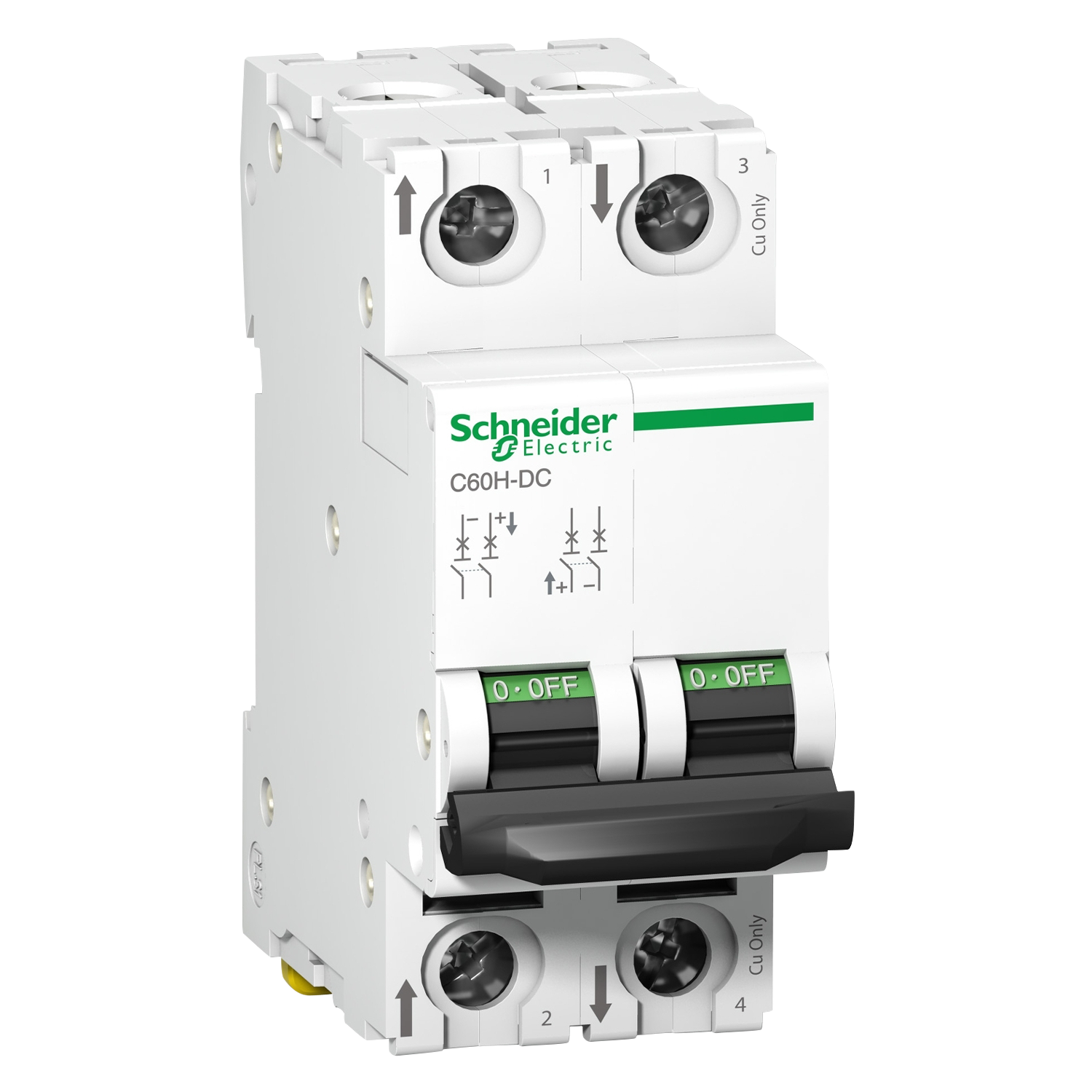 [16620] Interruptor Termomagnético A9N61 2x10A 20KA Curva C Schneider Electric