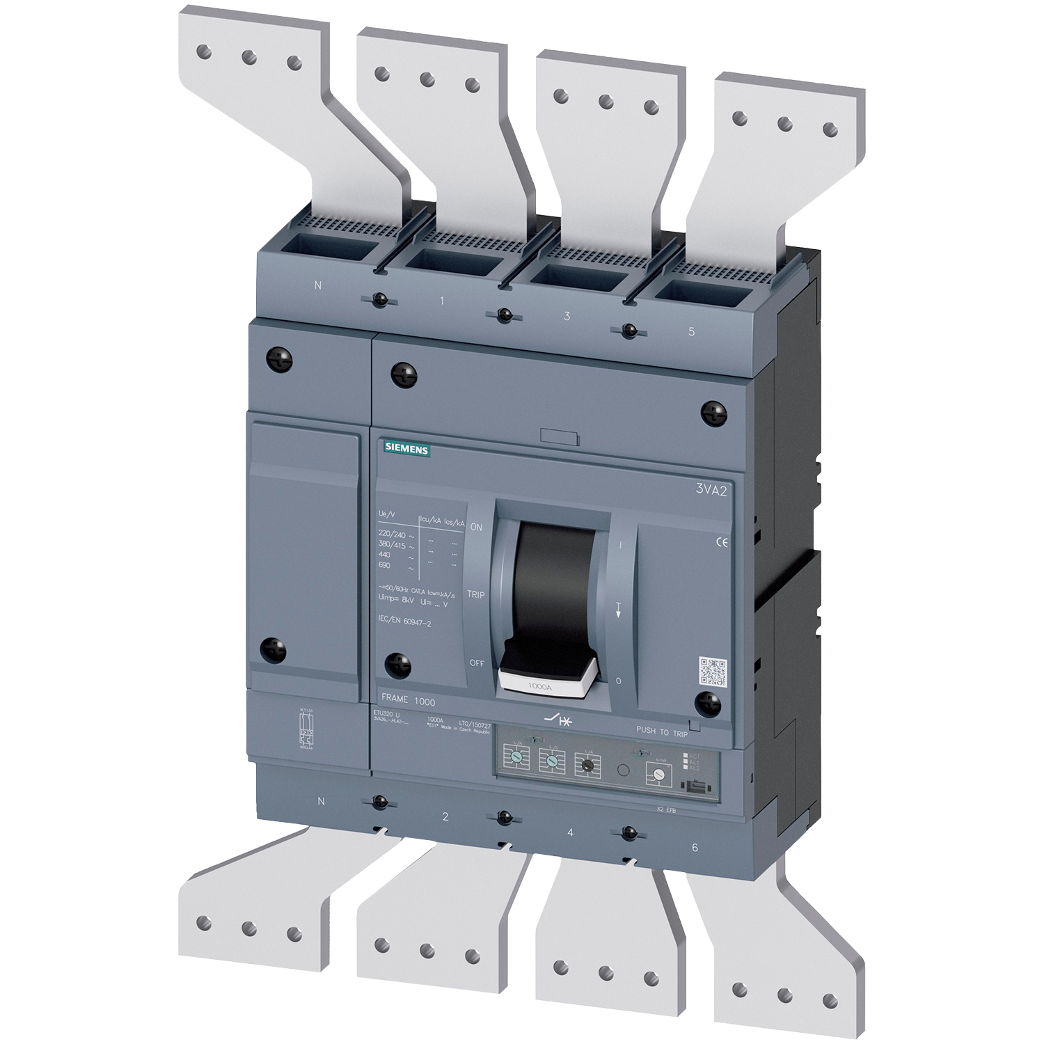 [23795] Interr. ETU320LI 4P 1250A 415VCA Siemens