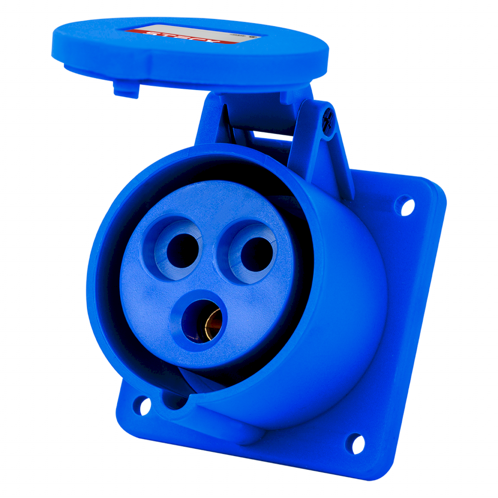 TOMA IND. DE EMBUTIR TRITON 2P+T 32A 220V IP44 H3246