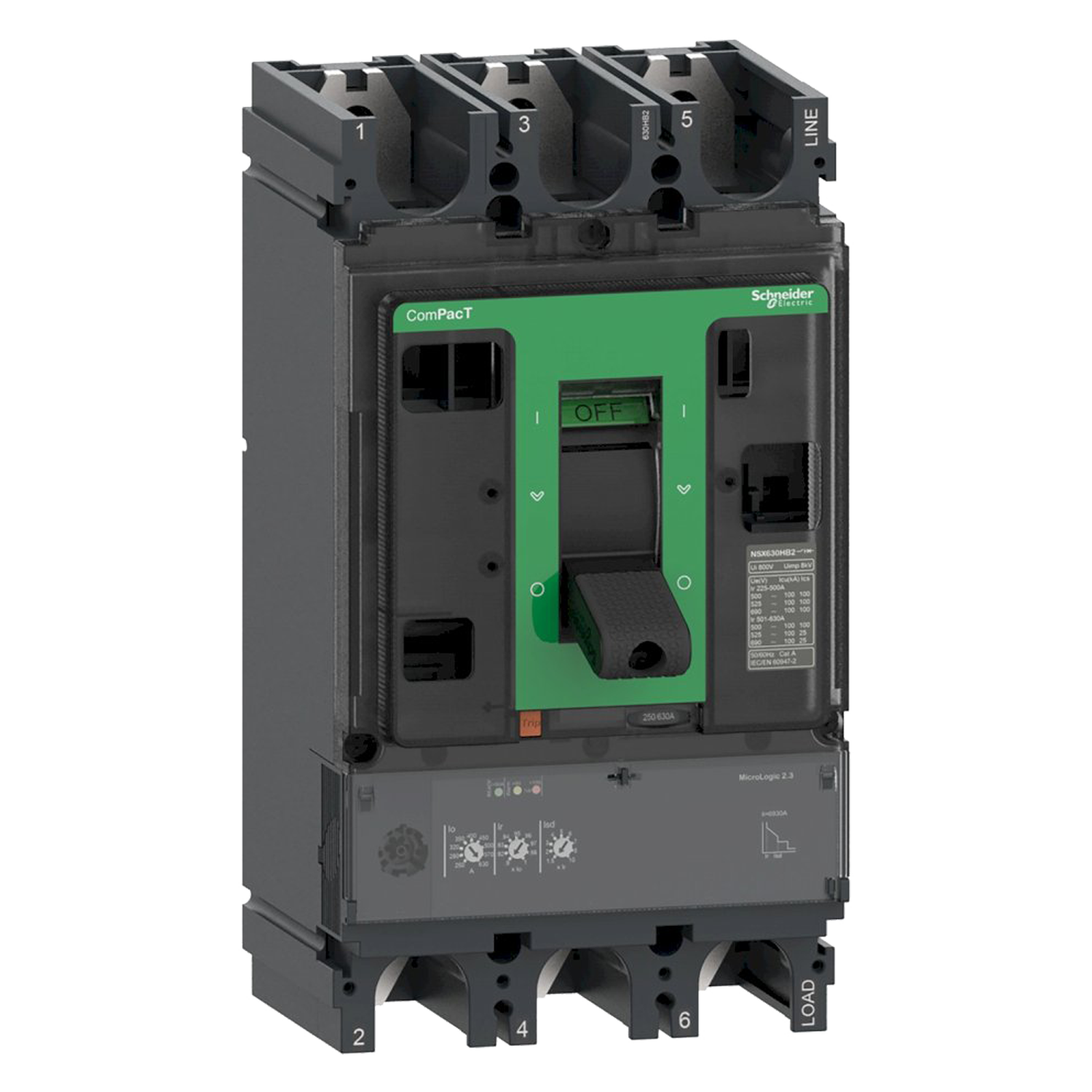 Interr. NSX400F 3P 400A 690VCA Schneider Electric