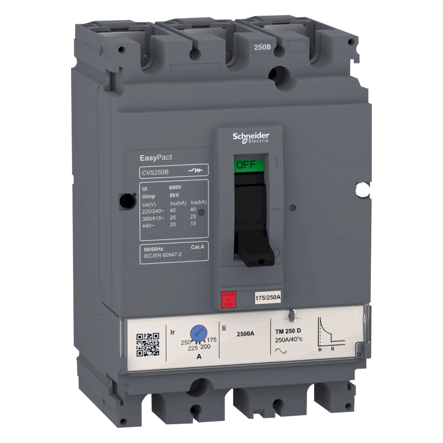 Interr. CSV100B 3P 80A 440VCA Schneider Electric