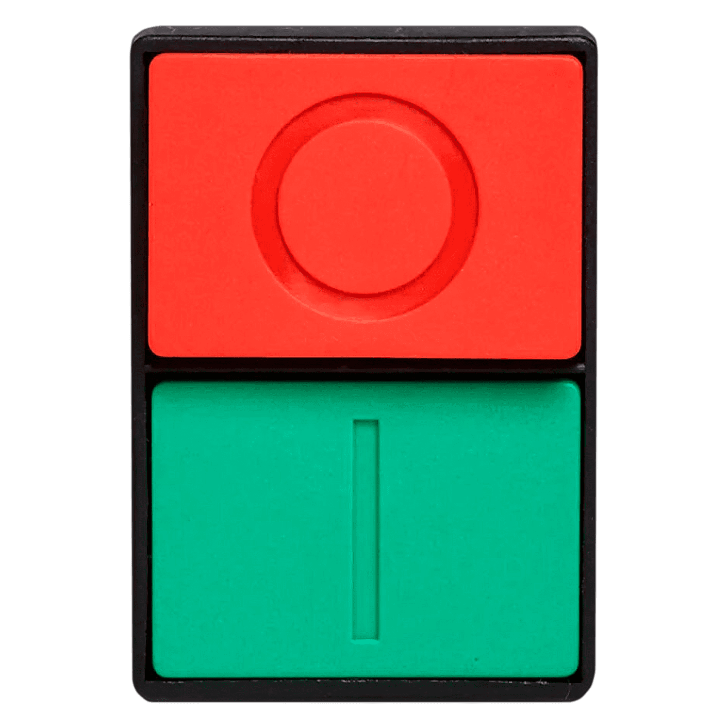 Cabezal Pulsador SLP Doble Plástico Salida S/Soporte S/Contactos Rojo/Verde Steck Electric