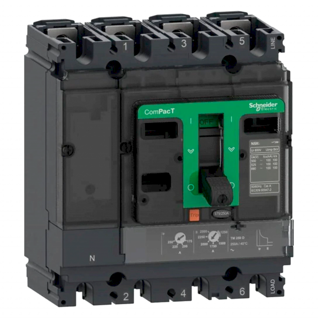 [35555] Interr. NSX160N 4P 160A 690VCA Schneider Electric