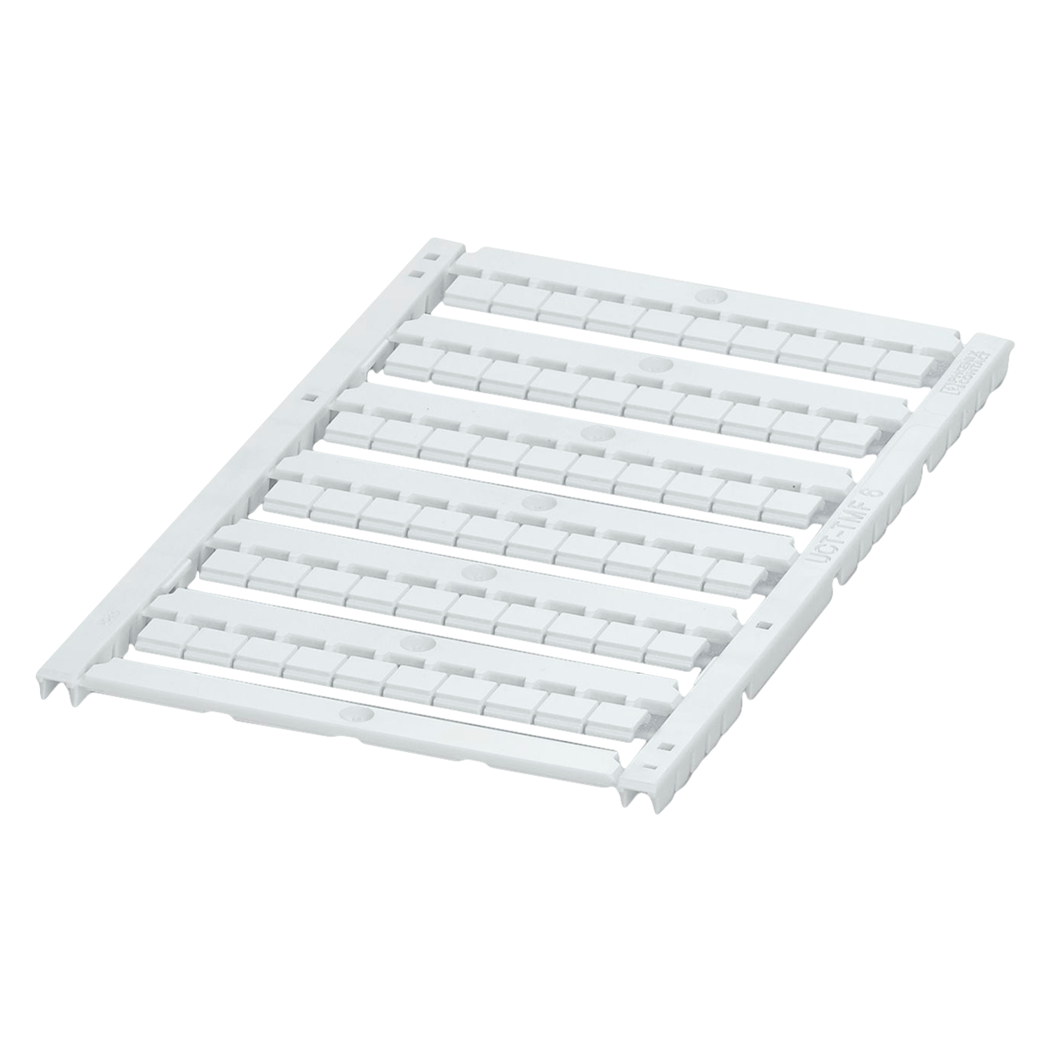 [23644] Plancha P/Bornes 6mm 60 Identificadores Rotulados Blanca Phoenix Contact