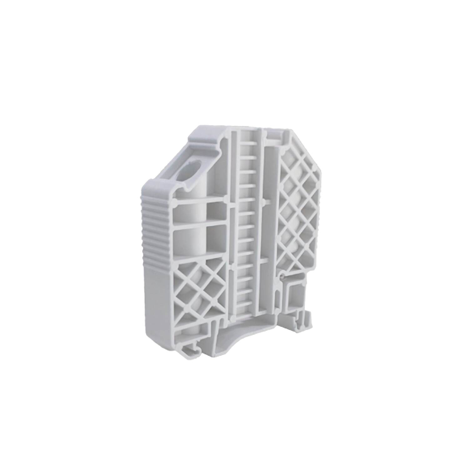 [267] Extremo bornera EKN2 P/Riel Doble Tornillo NS Asimetrico Zoloda