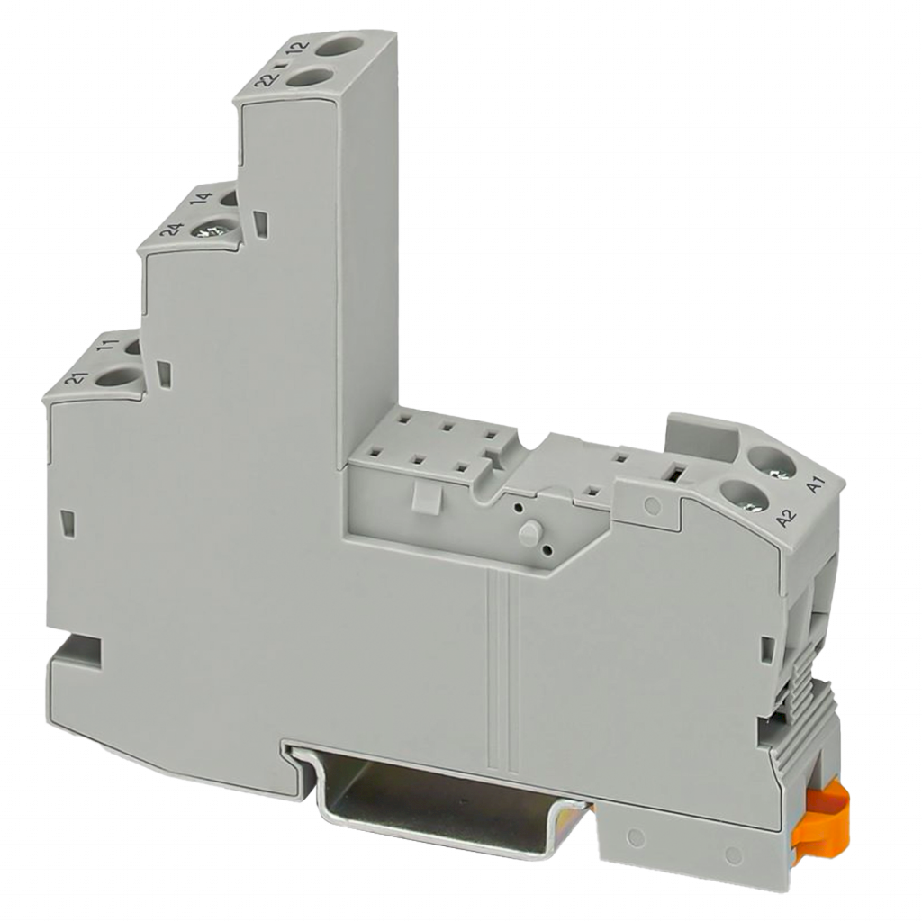 [25711] Zócalo P/Relé Potencia 1-2 Contactos 15,5A 250VCC/VCA Tornillo Rif Phoenix Contact