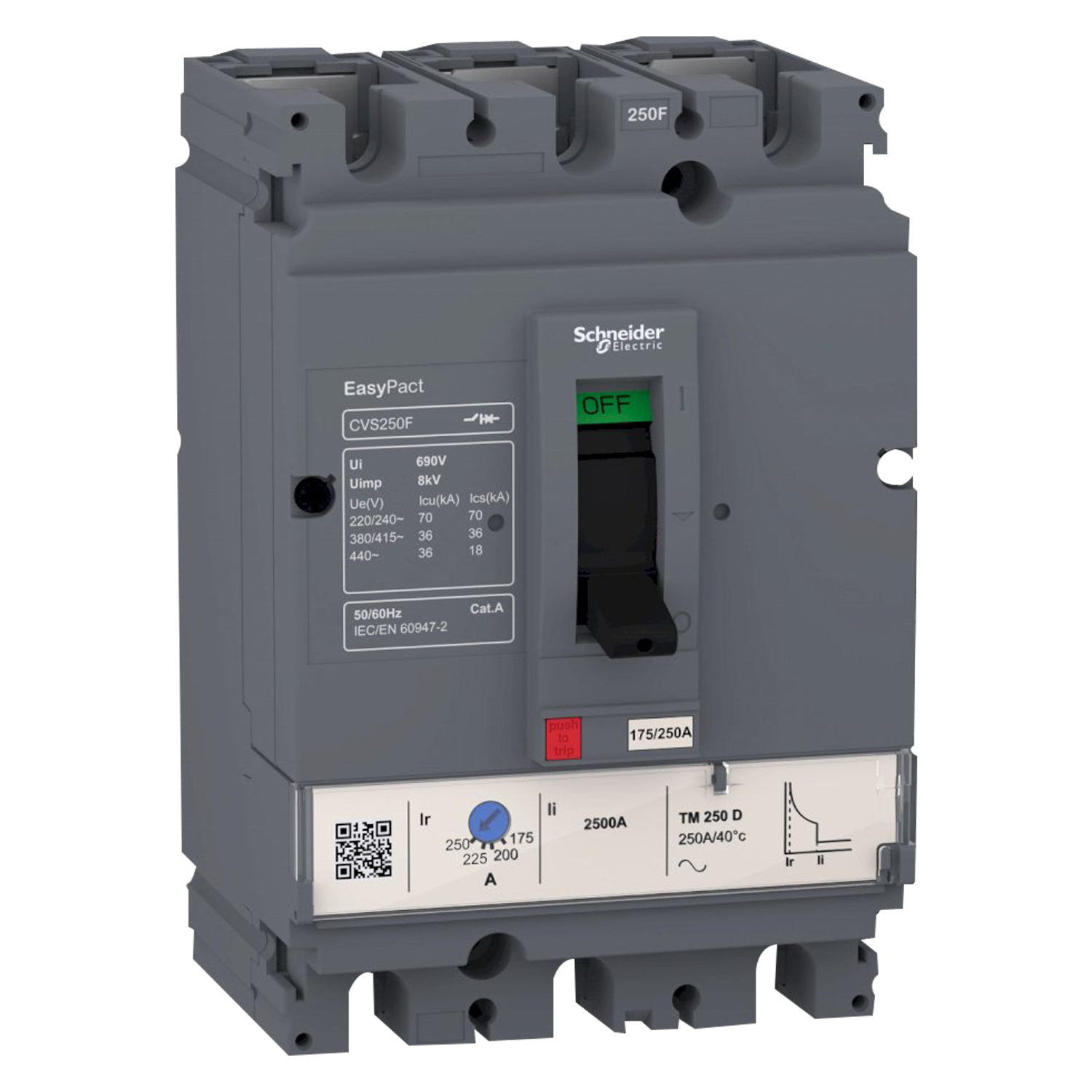 Interr. CVS160F 3P 160A 440VCA Schneider Electric