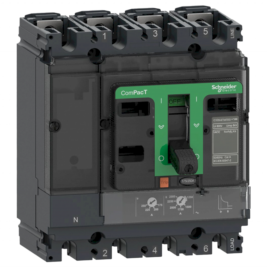 INTERR. NSX100N 4X100A 50KA TM100D 4P4R C10N4TM100