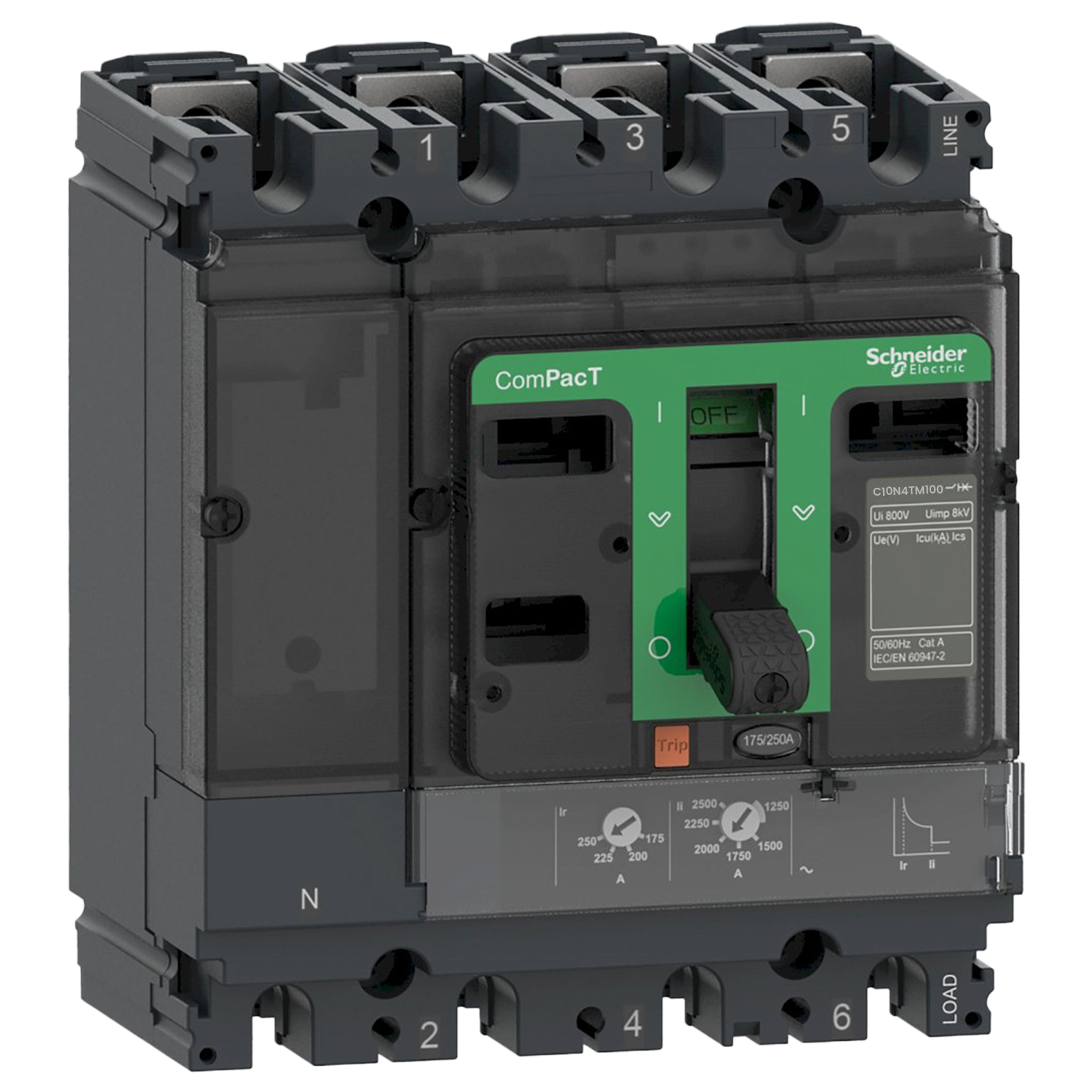 [35567] Interr. NSX100N 4P 100A 690VCA Schneider Electric