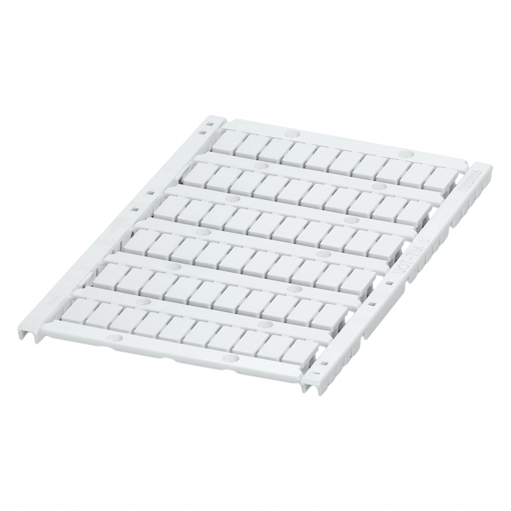 PLANCHA P/BORNES PxC 4mm 60 IDENTIFIC. BLANCA RO UCT-TM 6 ROT