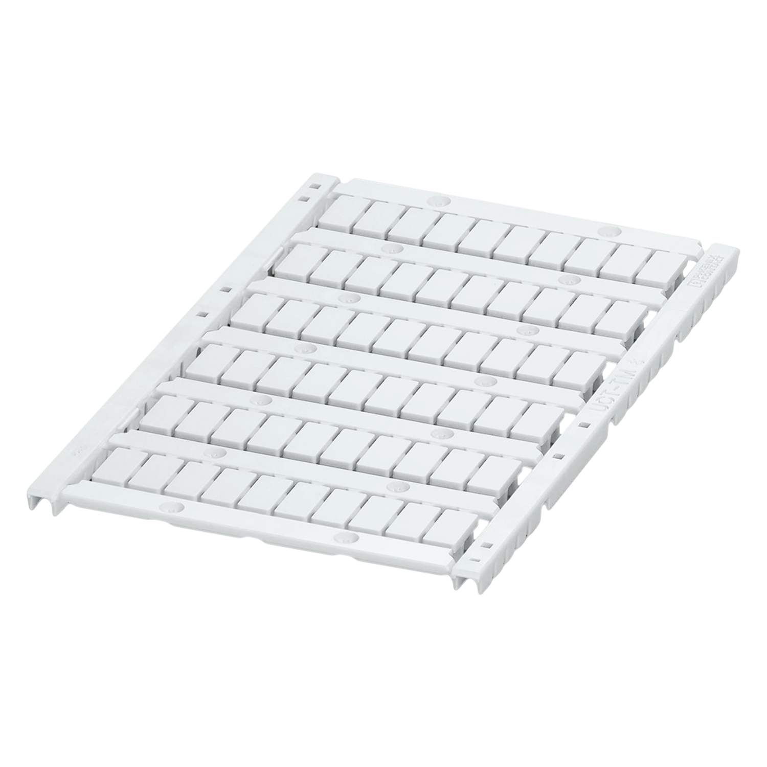 [27562] Plancha P/Bornes 4mm 60 Identificadores Rotulados Blanca Phoenix Contact