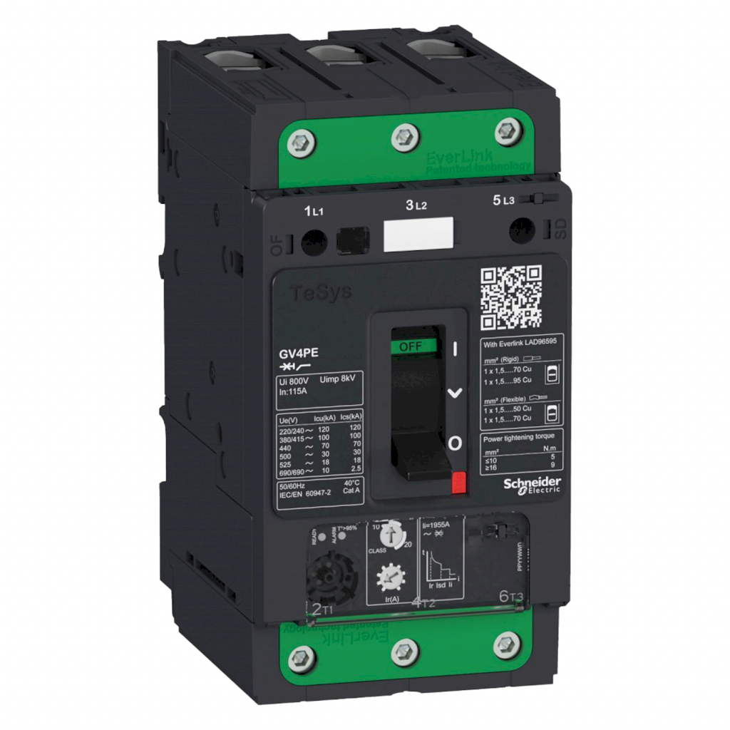 [36060] Guardamotor Magnetotérmico GV4 3P 40-80A 100KA Schneider Electric