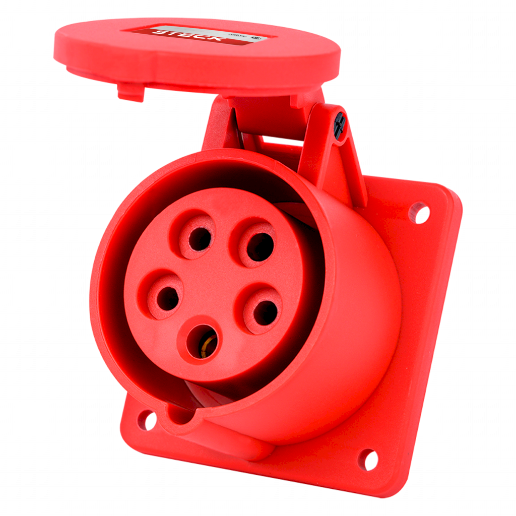 Toma Ind. Embutir Triton 16A 3P+N+T 380V IP44 Steck Electric